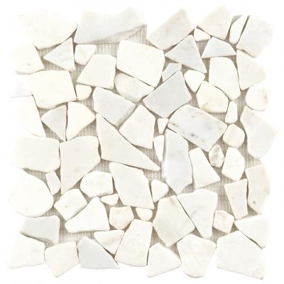 lander stone pebble white stone mosaic for wall and floor marble mosaic